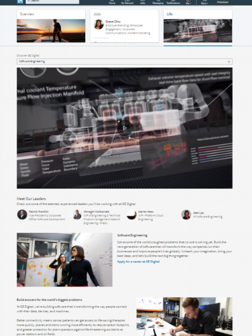ge digital's targeted software engineering careers page.